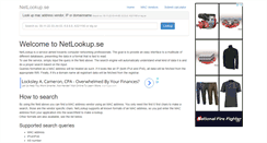 Desktop Screenshot of netlookup.se