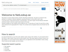 Tablet Screenshot of netlookup.se